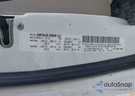 2014 Dodge Grand Caravan Sxt z USA, uszkodzony, nr VIN 2C4RDGCGXER253109